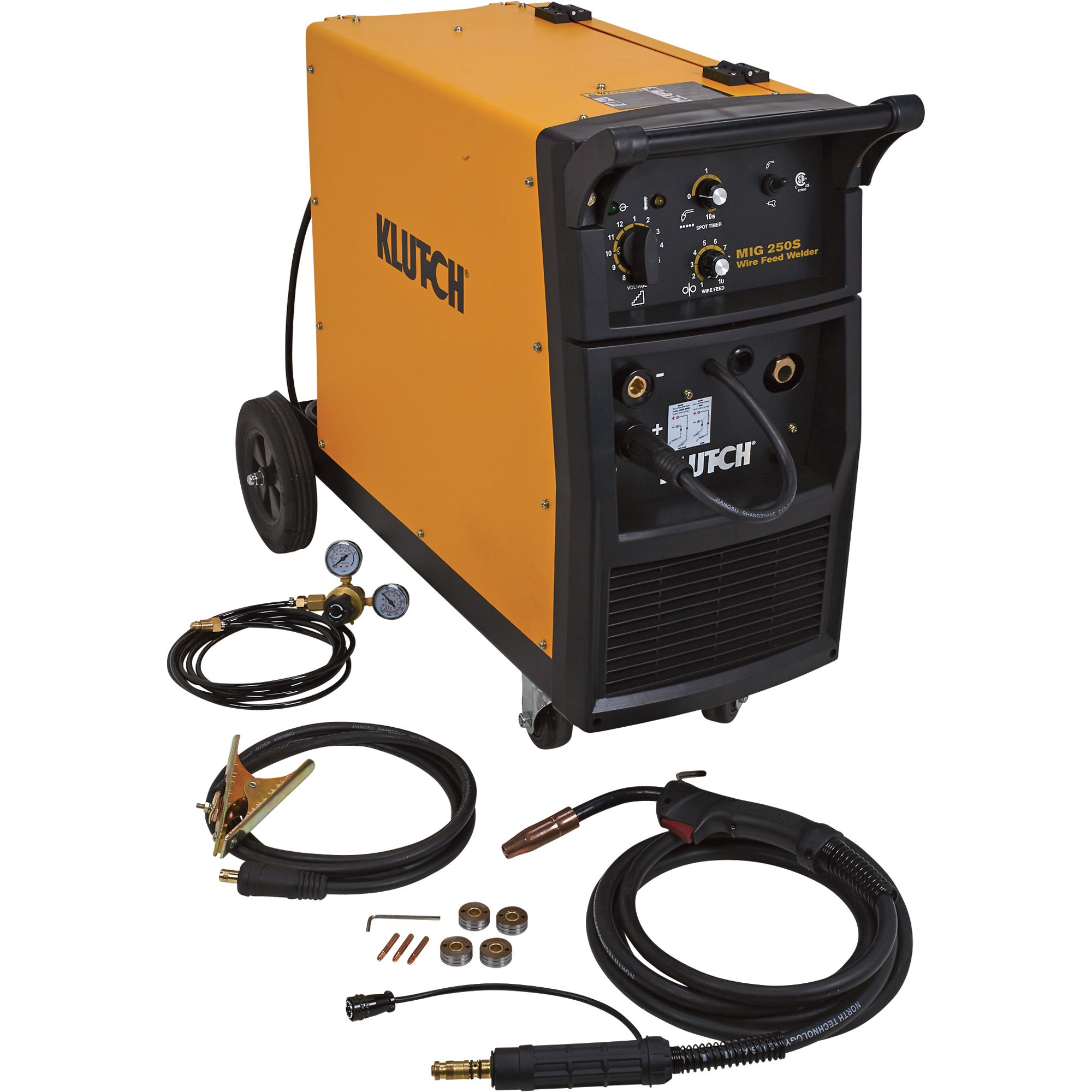 Klutch Reconditioned MIG 250S Wire-Feed Welder — 250 Amp, 230 Volt